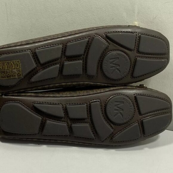 NEW MICHAEL KORS Womens Fulton Studded Moccasins Size 7M Flat Round Toe Brown - Picture 7 of 7